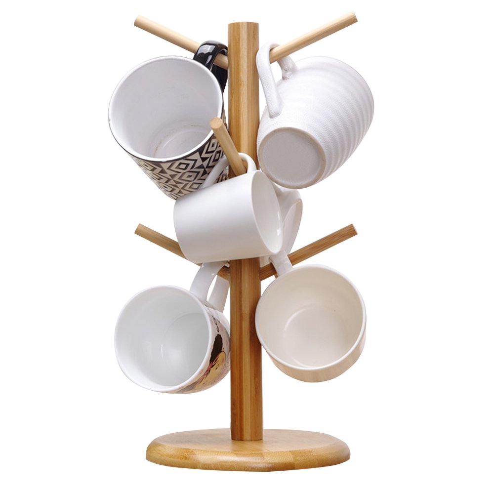 MyLifeUNIT Mug Holder Tree, Coffee Cup Holder with 6 Hooks (Black) | MyLifeUNIT, Mug Holder Tree, Coffee Cup Holder, 6 Hooks, Black