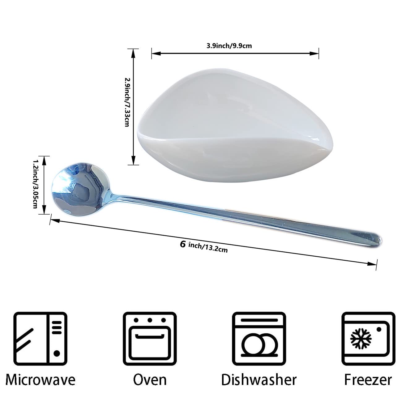 Ture Small Mini Ceramic Spoon Rest: Coffee Teaspoon & Bar Spoon Holder Kit, Black & Black (sic) - Coffee Bar Accessories
