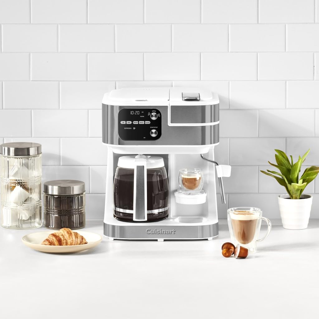 Cuisinart Coffee Center Barista Bar 4-in-1 Coffee Maker, Single-Serve Pods Compatible, Coffeemaker, Three Brewing Sizes, SS-4N1NAS, Black