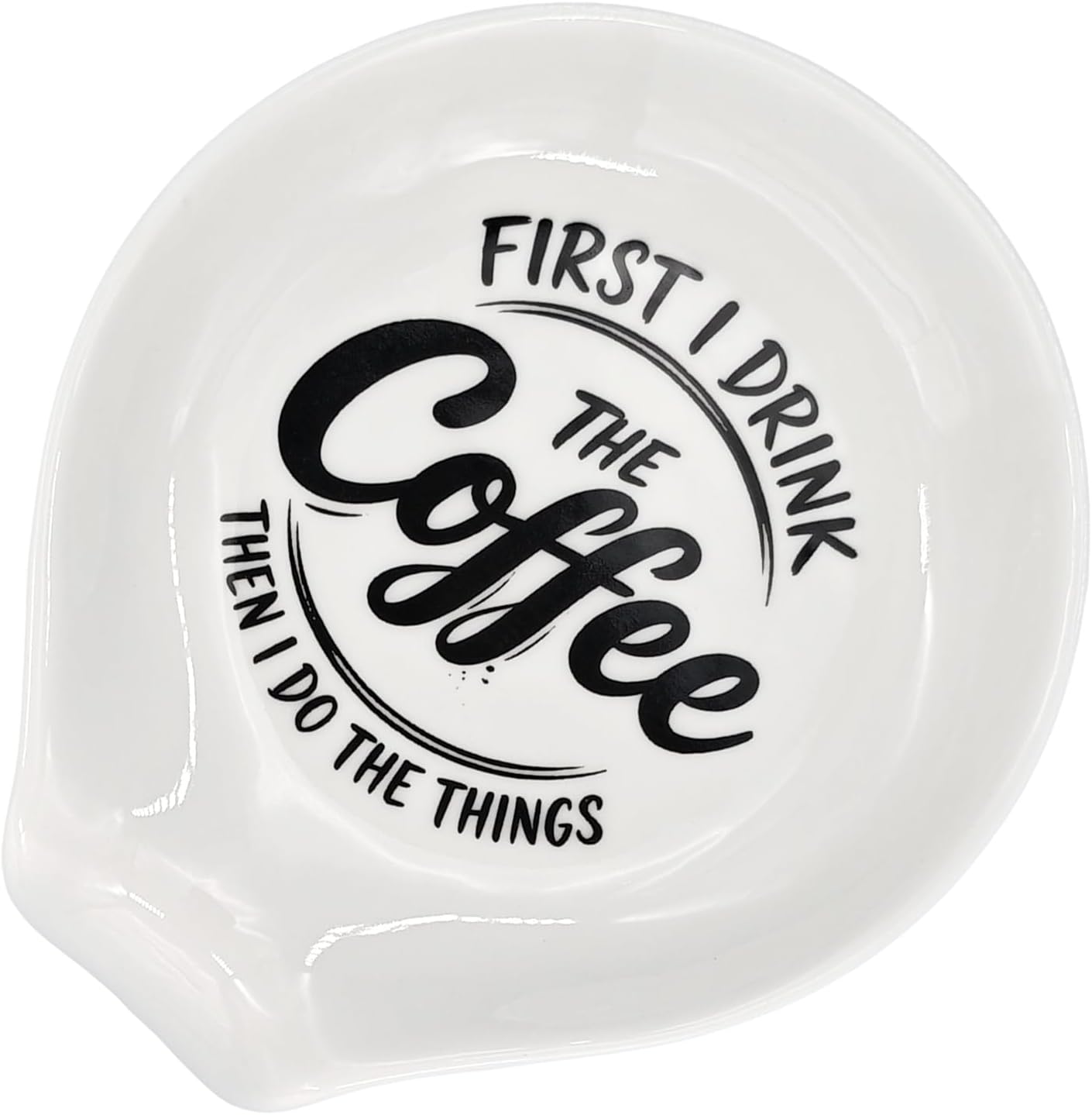 Coffee Spoon Rest Ceramic, Kitchen Spoon Holder For countertop, Cafe Station Bar Accessories,Small Spoon Rest Cute For Coffee Bar