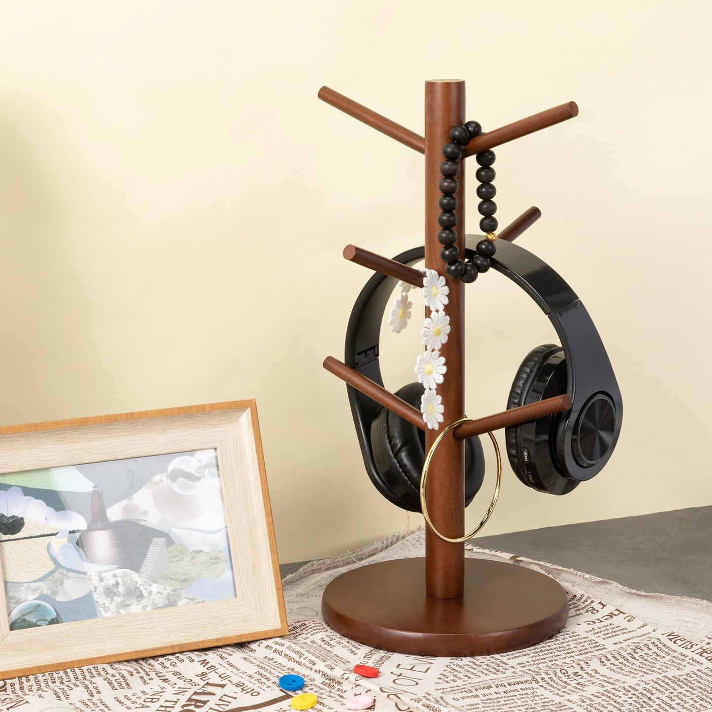 MyLifeUNIT Mug Holder Tree, Coffee Cup Holder with 6 Hooks (Black) | MyLifeUNIT, Mug Holder Tree, Coffee Cup Holder, 6 Hooks, Black