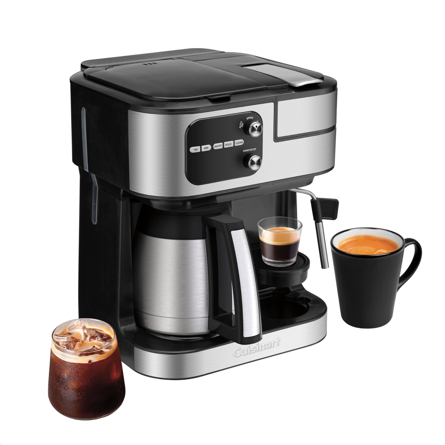 Cuisinart Coffee Center Barista Bar 4-in-1 Coffee Maker, Single-Serve Pods Compatible, Coffeemaker, Three Brewing Sizes, SS-4N1NAS, Black
