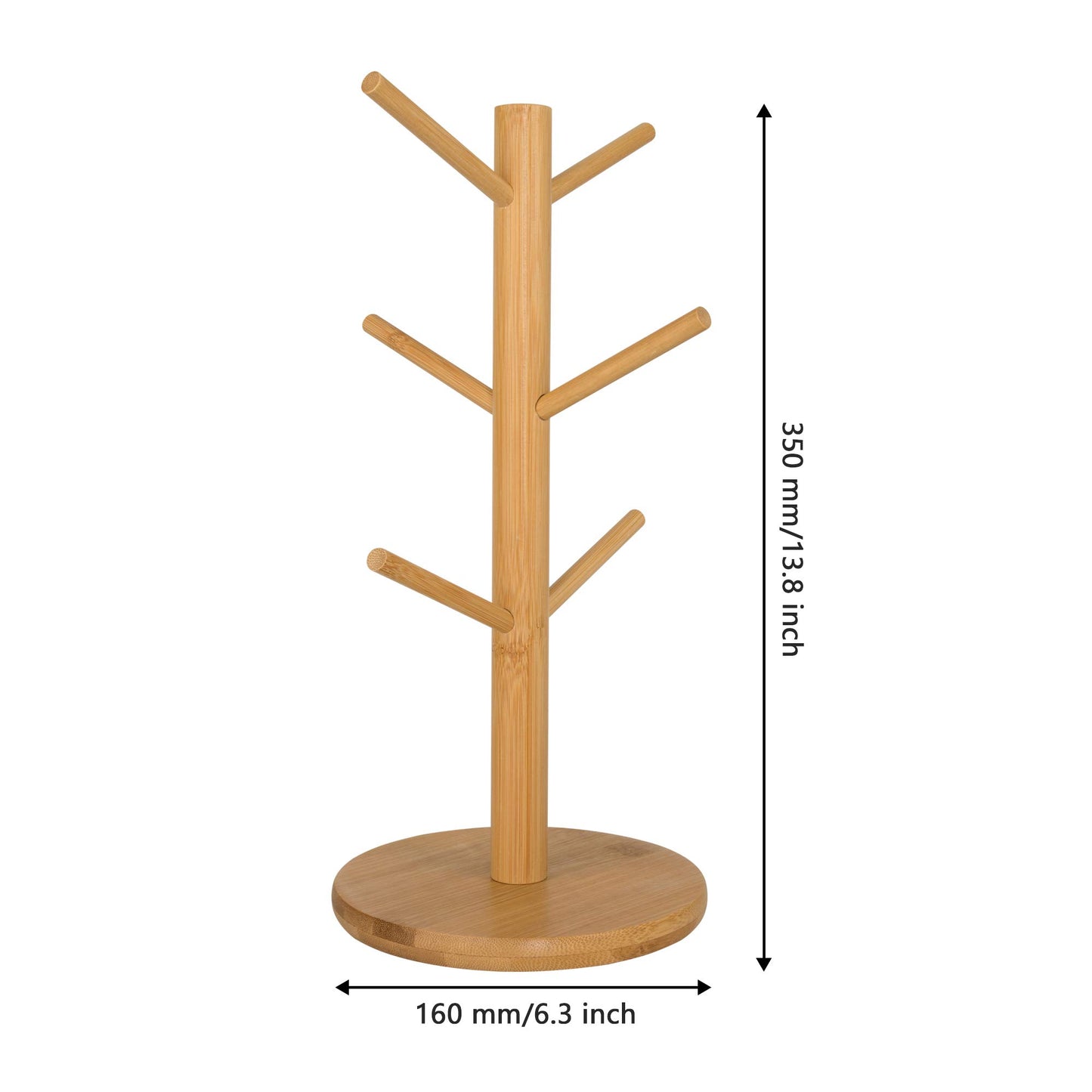MyLifeUNIT Mug Holder Tree, Coffee Cup Holder with 6 Hooks (Black) | MyLifeUNIT, Mug Holder Tree, Coffee Cup Holder, 6 Hooks, Black