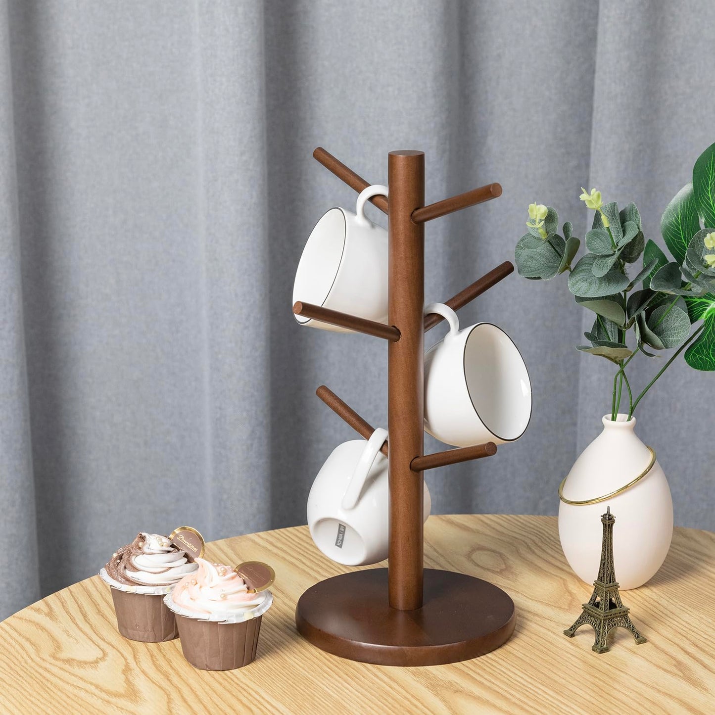 MyLifeUNIT Mug Holder Tree, Coffee Cup Holder with 6 Hooks (Black) | MyLifeUNIT, Mug Holder Tree, Coffee Cup Holder, 6 Hooks, Black